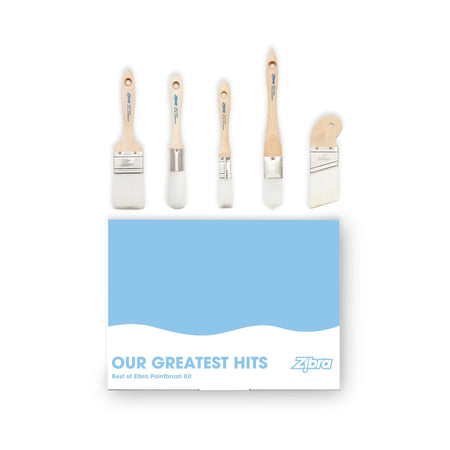 Best of Zibra Paintbrush Kit - 5 piece - Seeds & Sawdust