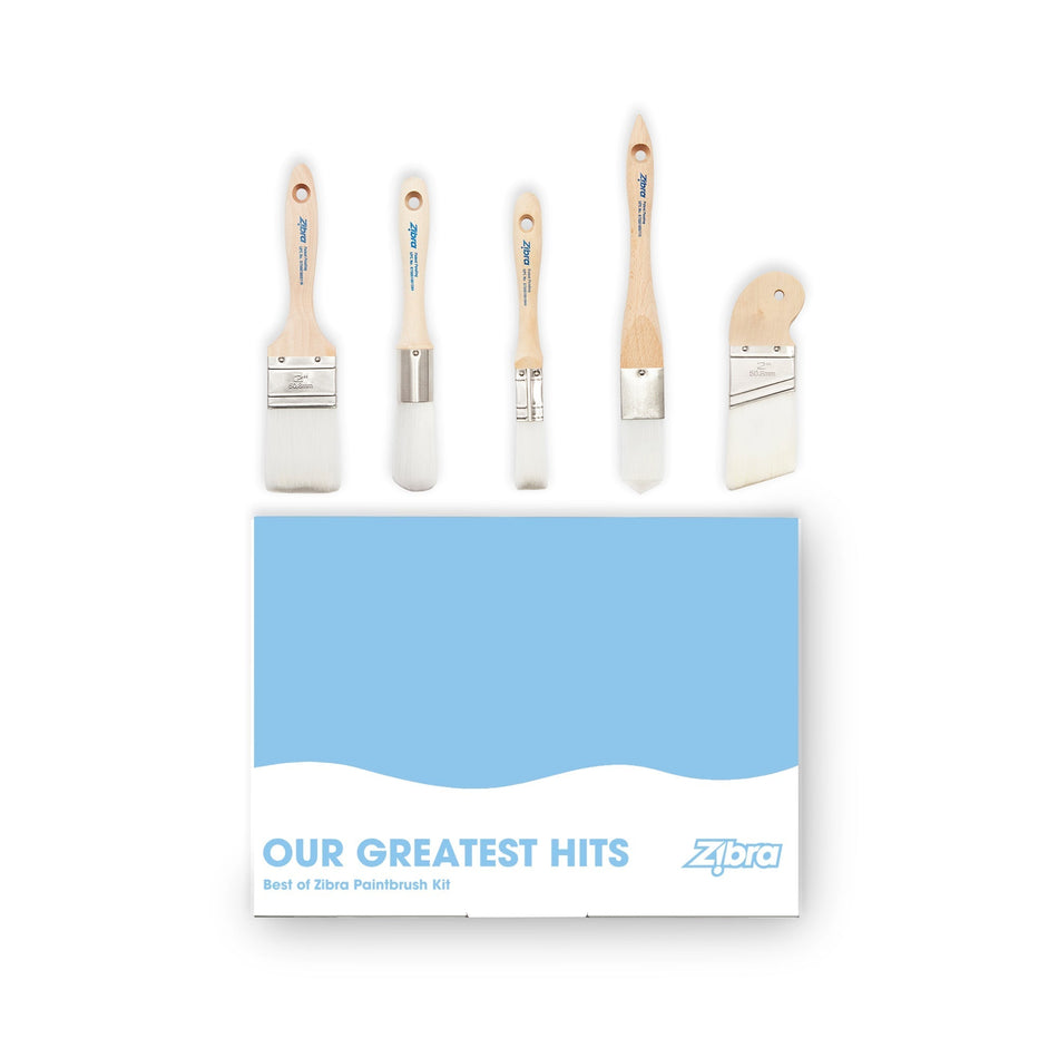 Best of Zibra Paintbrush Kit - 5 piece - Seeds & Sawdust
