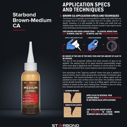 Brown Medium Super Glue - Seeds & Sawdust