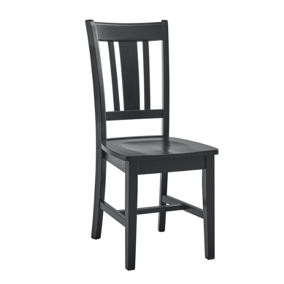 Camden Chair – 100% Solid Hardwood | Factory - Painted in Black or Pure White - Seeds & Sawdust