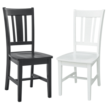 Camden Chair – 100% Solid Hardwood | Factory - Painted in Black or Pure White - Seeds & Sawdust
