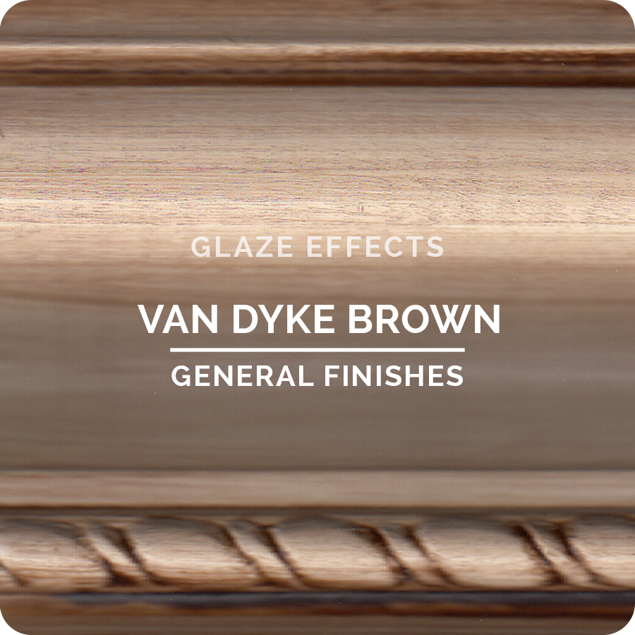 Van Dyke Brown Glaze Effects