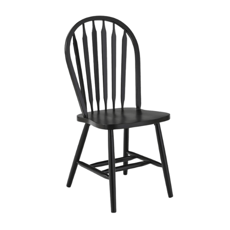 Windsor Arrowback Chair – 100% Solid Hardwood | Painted Black or White - Seeds & Sawdust