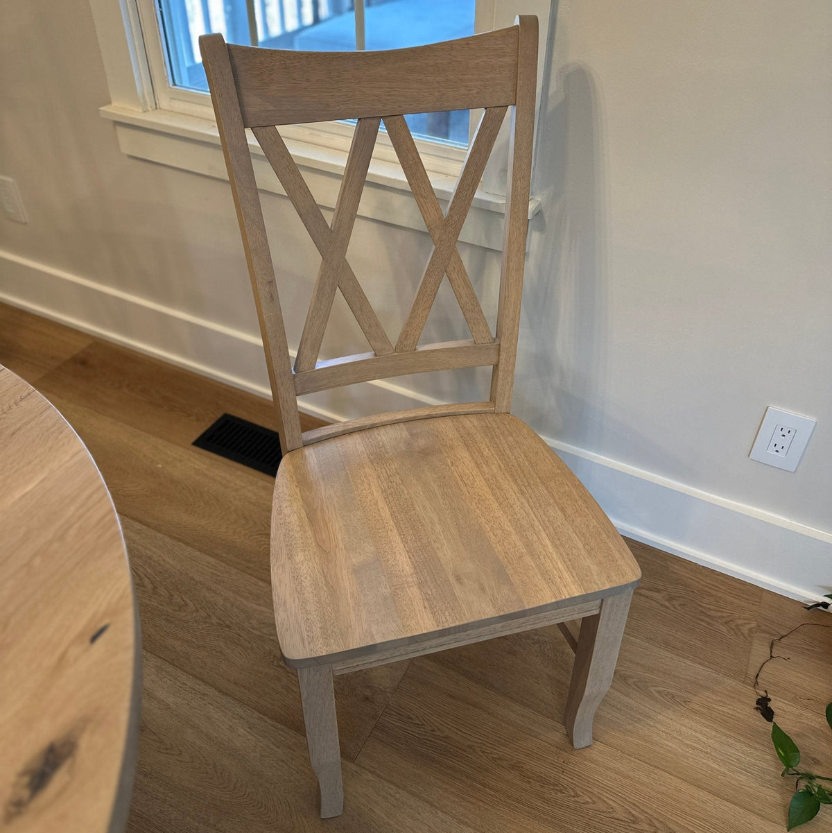 Wooden Double X Back Chair - Seeds & Sawdust