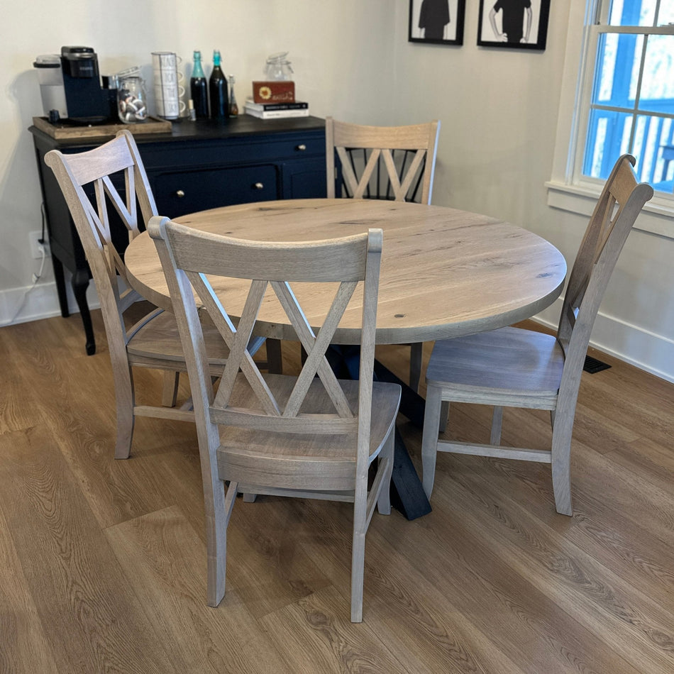 Wooden Double X Back Chair - Seeds & Sawdust
