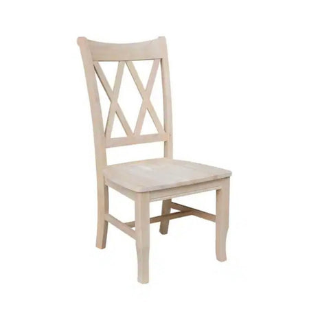Wooden Double X Back Chair - Seeds & Sawdust
