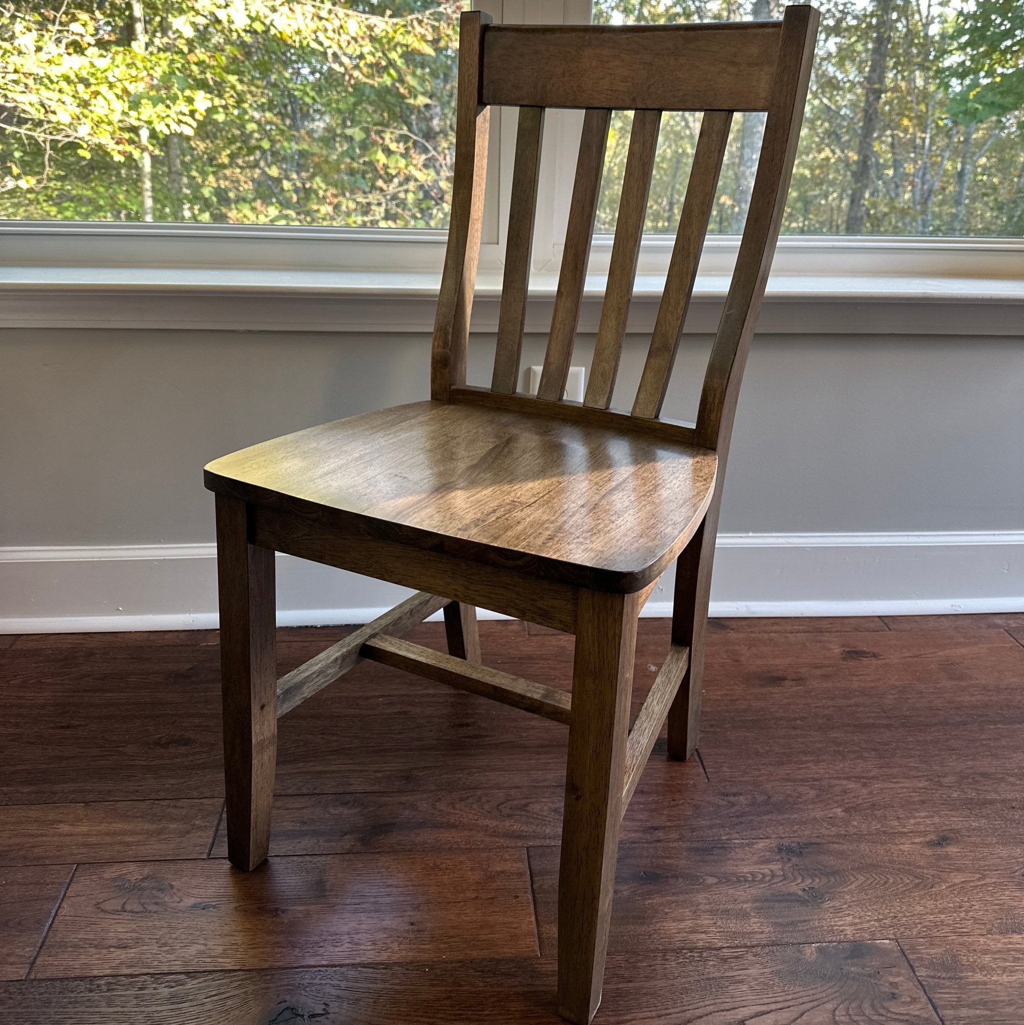 Wooden Slat Back Chair - Seeds & Sawdust