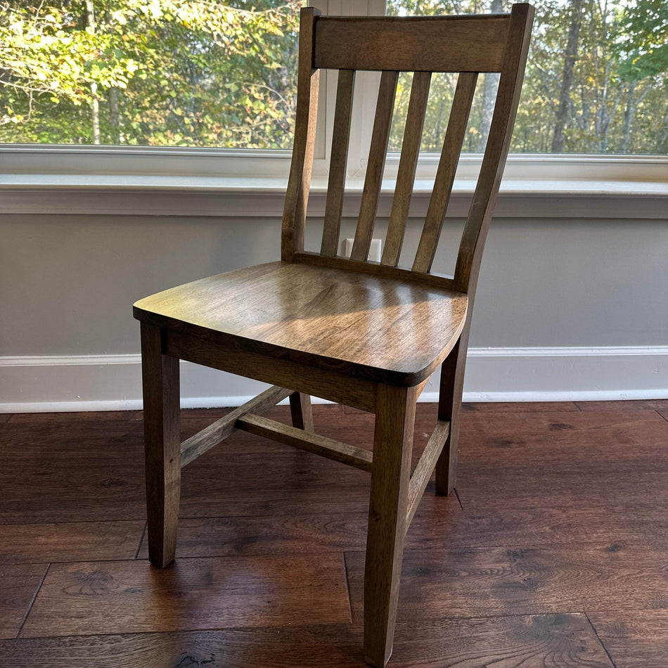 Wooden Slat Back Chair - Seeds & Sawdust