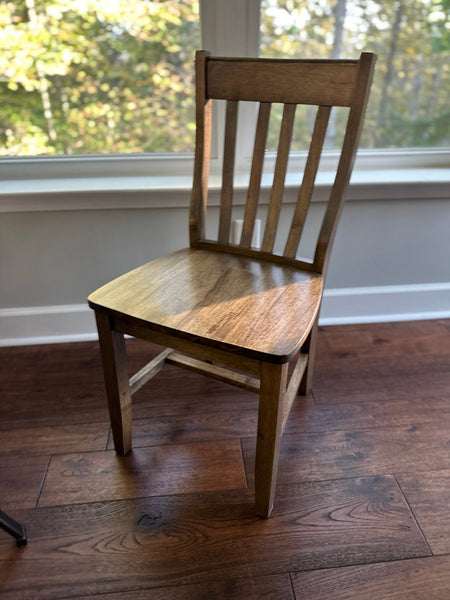Wooden Slat Back Chair - Seeds & Sawdust