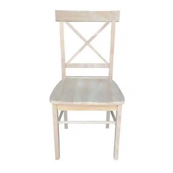 Creekside X-Back Dining Chairs (Set of 2) – Unfinished Solid Wood